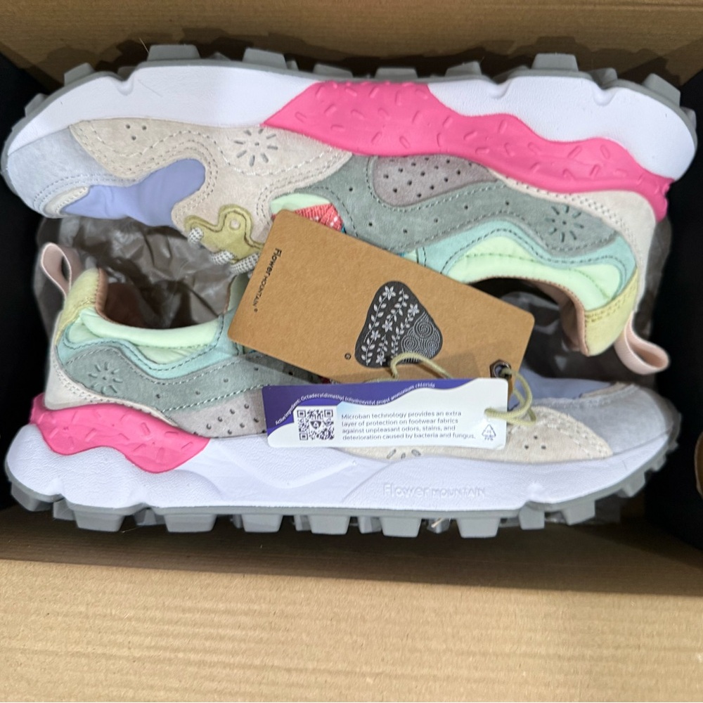 Flower Mountain Yamano 3 Size 7.5 38 Free People Movement NWT Retro Colors Rare